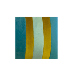 Teal & Gold Velvet Stripe Cushion thumbnail 3